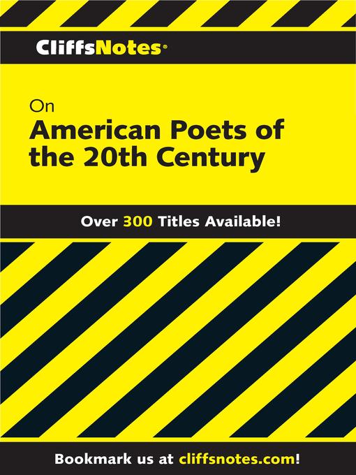 Title details for CliffsNotes on American Poets of the 20th Century by Mary Ellen Snodgrass - Available